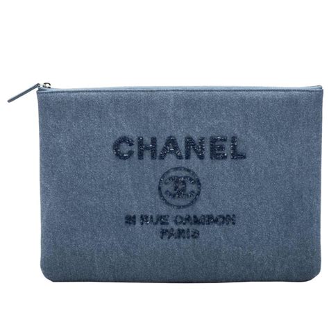 chanel clutch handbags|chanel denim clutch.